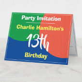 Invitation du 13e anniversaire