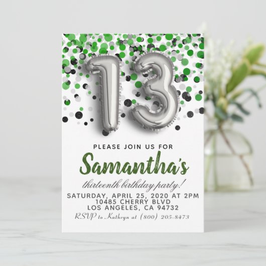 Invitation du 13e anniversaire (Debout devant)