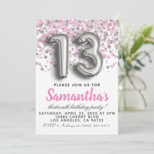 Invitation du 13e anniversaire (Debout devant)