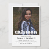 Invitation du 13e anniversaire | Anniversaire mini (Devant)