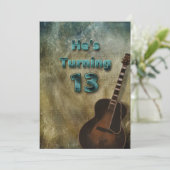 Invitation du 13e anniversaire - Guitare/Homme (Debout devant)