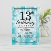 Invitation du 13e anniversaire Parties scintillant (Debout devant)