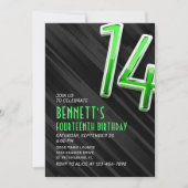 Invitation du 14e anniversaire des garçons moderne (Devant)