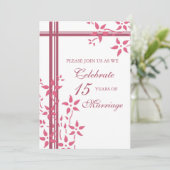 Invitation du 15e anniversaire de la fête de fleur (Debout devant)