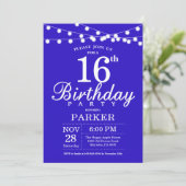 Invitation du 16e anniversaire Royal Blue (Debout devant)