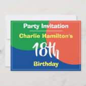 Invitation du 18e anniversaire (Devant)