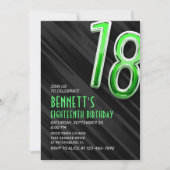 Invitation du 18e anniversaire des garçons moderne (Devant)