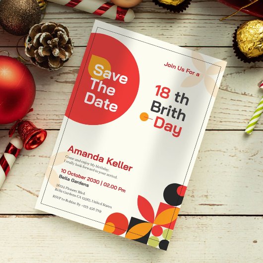 Invitation du 18e anniversaire du Bauhaus moderne