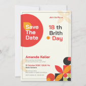 Invitation du 18e anniversaire du Bauhaus moderne (Devant)