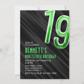 Invitation du 19e anniversaire des garçons moderne (Devant)