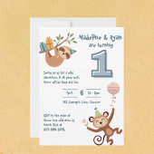 Invitation du 1er anniversaire sauvage