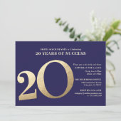 Invitation du 20e anniversaire d'affaires (Debout devant)