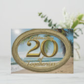 Invitation du 20e anniversaire du Mariage (Debout devant)