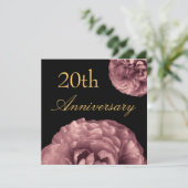 Invitation du 20e anniversaire - Roses roses roses (Debout devant)