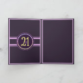 Invitation du 21e anniversaire (Intérieur)