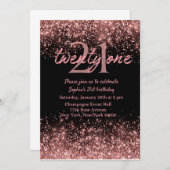 Invitation du 21e anniversaire (Devant / Derrière)