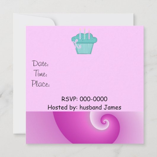 Invitation du 21e anniversaire (Dos)