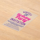 Invitation du 21e anniversaire (Poser)