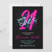 Invitation du 21e anniversaire | 21e anniversaire (Devant)