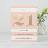 Invitation du 21e anniversaire // Blush (Debout devant)