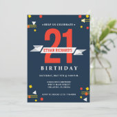 Invitation du 21e anniversaire des Guys Navy Blue (Debout devant)