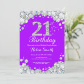 Invitation du 21e anniversaire Diamant violet et a (Debout devant)