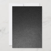 Invitation du 21e anniversaire en cuir moderne (Dos)