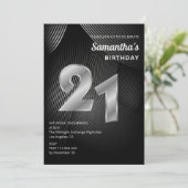 Invitation du 21e anniversaire moderne (Debout devant)