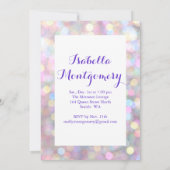 Invitation du 21e anniversaire Sparkly (Dos)