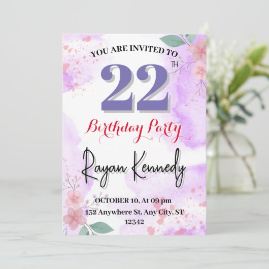 Invitation du 22e anniversaire (Debout devant)