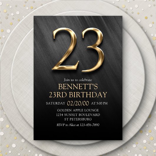 Invitation du 23e anniversaire