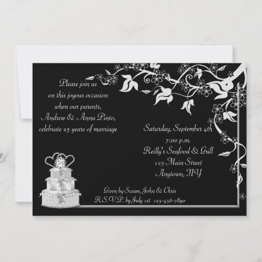 Invitation du 25e anniversaire (Devant)