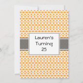 Invitation du 25e anniversaire (Dos)