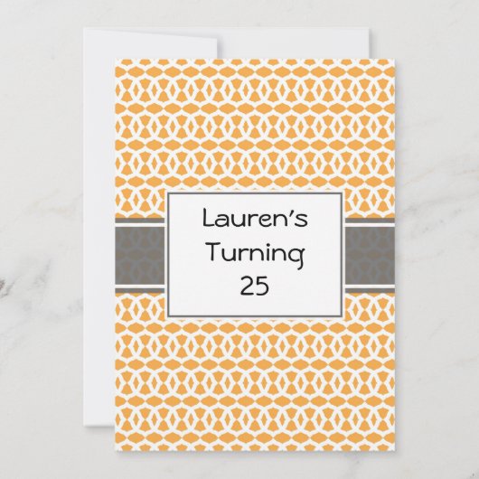 Invitation du 25e anniversaire (Dos)