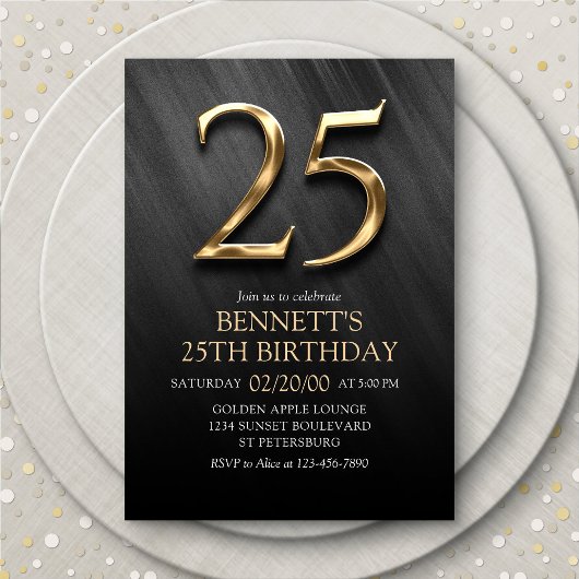 Invitation du 25e anniversaire