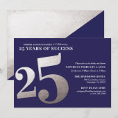 Invitation du 25e anniversaire d'affaires (Devant / Derrière)