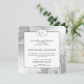 Invitation du 25e anniversaire de mariage du jardi (Debout devant)