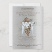 Invitation du 25e anniversaire d'ordination Argent (Devant)