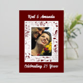 Invitation du 25e anniversaire du cadre à huile d' (Debout devant)