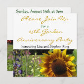 Invitation du 25e anniversaire du jardin (Devant / Derrière)