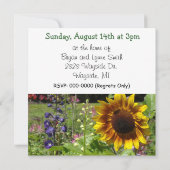 Invitation du 25e anniversaire du jardin (Dos)