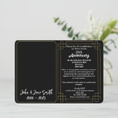 Invitation du 25e anniversaire du Jubilé d'argent  (Debout devant)