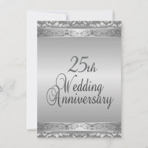 Invitation du 25e anniversaire du Mariage