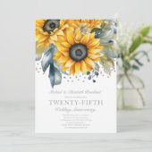 Invitation du 25e anniversaire du Mariage (Debout devant)