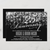 Invitation du 25e anniversaire du Mariage (Devant / Derrière)