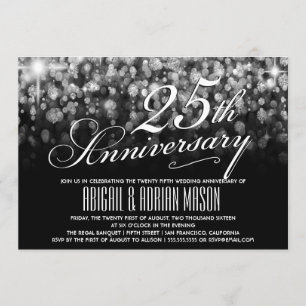 Invitation du 25e anniversaire du Mariage