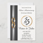 Invitation du 25e anniversaire du Mariage (Devant)