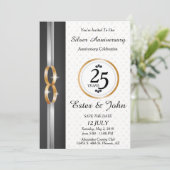 Invitation du 25e anniversaire du Mariage (Debout devant)