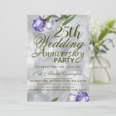 Invitation du 25e anniversaire du Mariage (Debout devant)