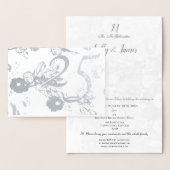 Invitation du 25e anniversaire du Mariage d'argent (Affichage)